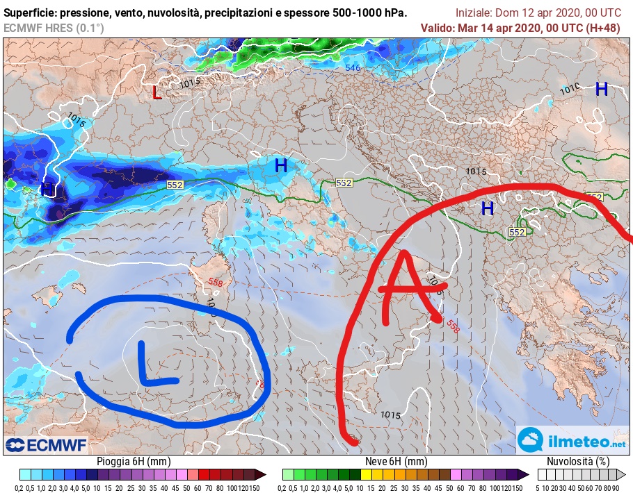 pioggia 14 aprile 2020